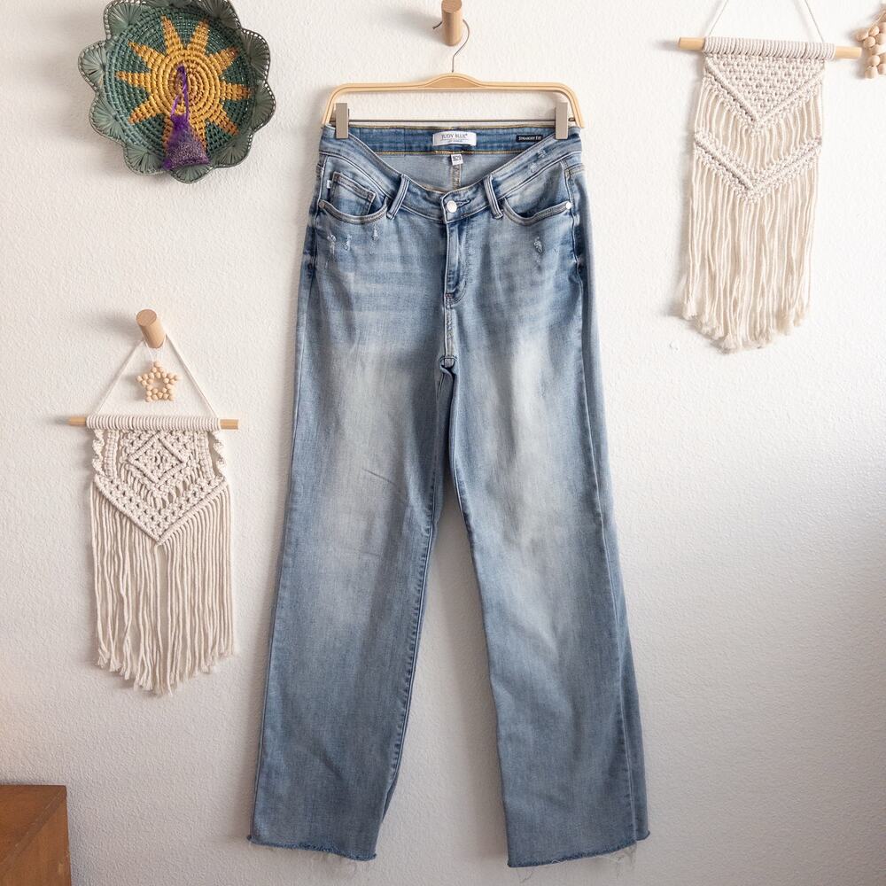 Judy Blue Straight Fit Blue Denim Jeans Size 9/29